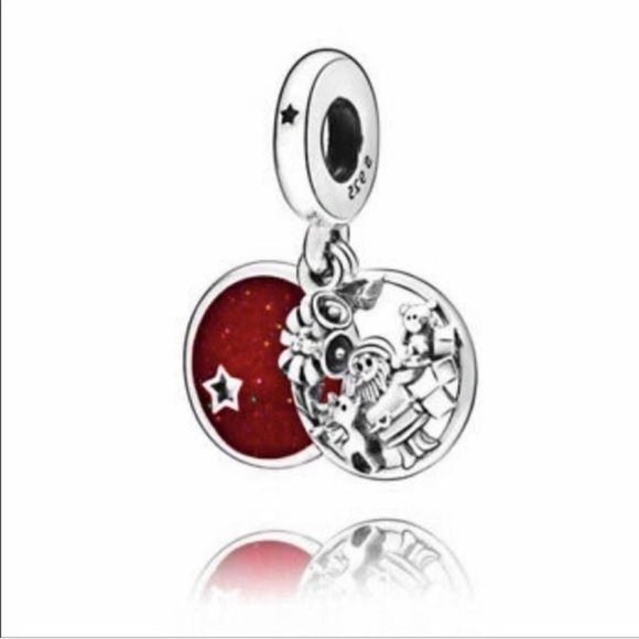 $55 New Pandora Santa Love Peace Joy Charm - Picture 1 of 9